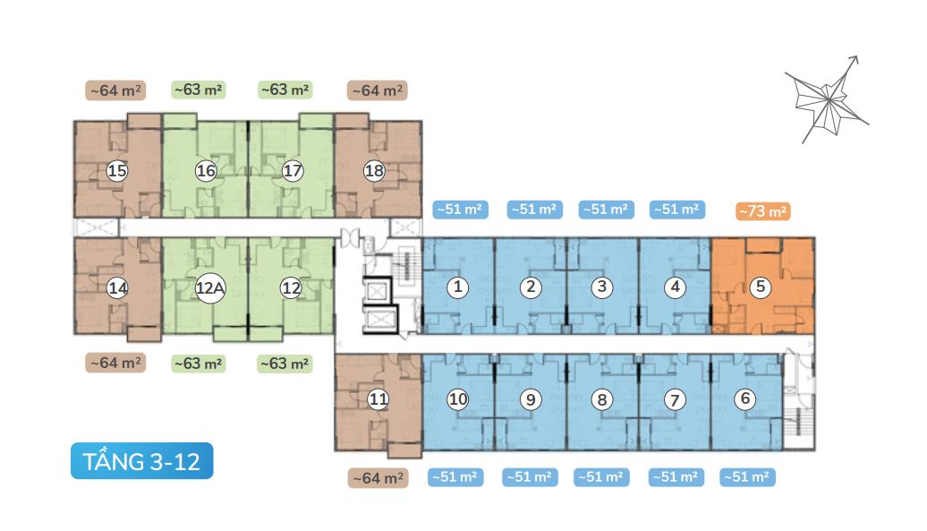 mat-bang-block-A1-can-ho-ehome-southgate-waterpoint